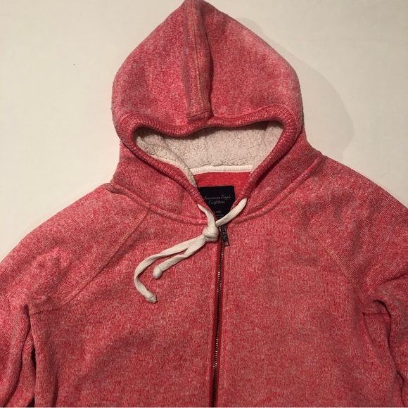 American Eagle Outfitters Full Zip Hoodie Womens Size XL Pink Color - Picture 4 of 10